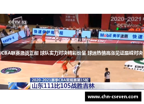 CBA联赛激战正酣 球队实力对决精彩纷呈 球迷热情高涨见证巅峰对决